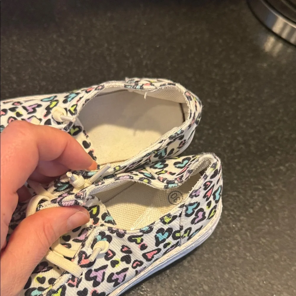 Colorful Heart Pattern Kids Shoes